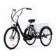 VIRIBUS 24/26 350W Electric Adult Tricycle Trike Cruiser 3-Wheel Bike Basket e