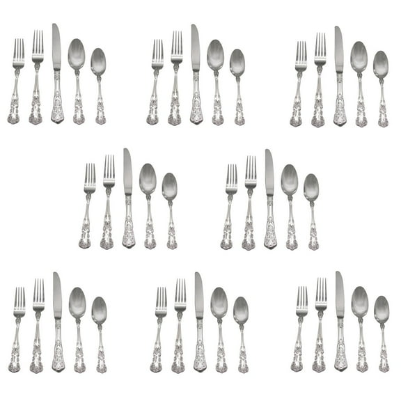Gorham Blossom 18/10 Stainless Steel 40pc. Flatware Set (Service for Eight)