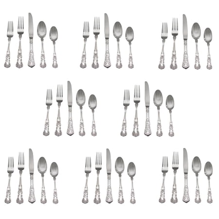 Gorham Blossom 18/10 Stainless Steel 40pc. Flatware Set (Service for Eight)