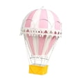thumbnail image 5 of Hot Air Balloon Ornament Artwork Photography for Centerpieces Desktop Bedroom , Pink, 5 of 8