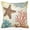 Style C, variant on Set of 4 Throw Pillow Covers, Beach Starfish Summer Decorative Pillow Cases, Home Decor Square 18x18 Inches Pillowcases