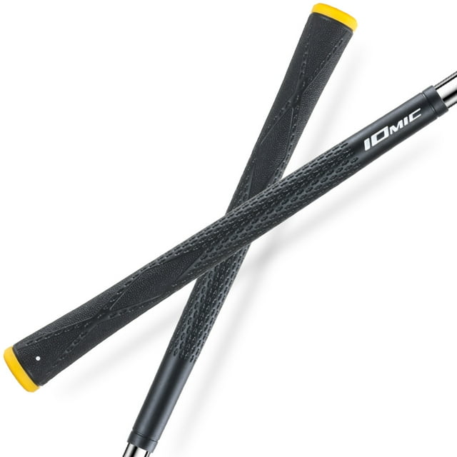 Iomic Poignées de Balançoire - Black Armor 2 Series Sticky Evolution 2.3 Poignée de golf Iomic C YE WH 13 Pcs