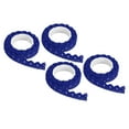 thumbnail image 1 of Cinta de encaje autoadhesiva Uxcell, 4 rollos de pegatinas de algodón para decorar paredes, azul, 1 of 5
