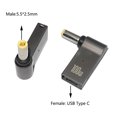 thumbnail image 2 of Convertidor de enchufe hembra a macho PD tipo C para Lenovo Asus Toshiba (5,5x2,5mm) Ehuebsd  Para estrenar, 2 of 8