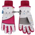 thumbnail image 3 of SimpliKids Girl's Waterproof 3M Thinsulate Winter Ski & Snowboard Gloves,M,White, 3 of 3