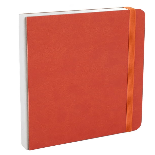 M Buder Cuaderno de Acuarela 30 Hojas 300GSM Papel para Dibujo 15x15 cm Naranja