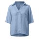 thumbnail image 4 of Vestidos Casuales Para Mujer, Blusas De Mujer De Moda Blusa informal de manga corta con solapa y cuello halter para mujer, color liso, con mangas 3/4, 4 of 5