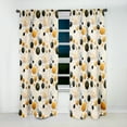 thumbnail image 3 of Designart "Polka Dots In Gold I" Polka Dots Blackout Curtain Single Panel, 3 of 4
