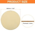 thumbnail image 2 of Uxcell 20Pack 90mm(3.5inch) Unfinished Wooden Circles with Holes Round Wood Discs, 2 of 4