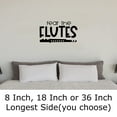 thumbnail image 2 of Fear The Flutes Funny Music Band Wind Instrument Wall Decals for Walls Peel and Stick wall art murals Black Large 36 Inch, 2 of 2