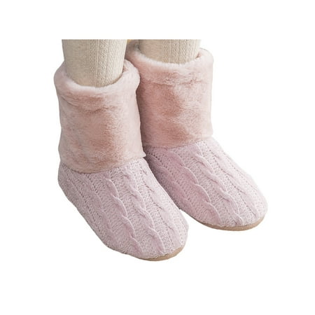 

Rotosw Womens Slippers Plush Warm House Booties Socks Soft Lining Indoor Shoes with Grips