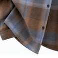 thumbnail image 4 of Kaemgyyd Men's Jackets Long Sleeve Casual Plaid Shacket Button down Collar Overshirt with Pockets（Brown,5X-Large）, 4 of 8