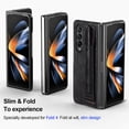 thumbnail image 5 of Galaxy Z Fold 4 Case 5G 2022, [Slim & Lightweight] PU Leather Back Hard PC Cover with Hand Strap S Pen Holder Shockproof Case for Samsung Galaxy Z Fold 4, 5 of 8