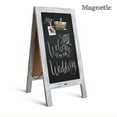 thumbnail image 3 of HBCY Creations Rustic Whitewashed Vintage Wooden Magnetic A-Frame Chalkboard / Sidewalk Chalkboard Sign / Large 40" x 20" Sandwich Board, 3 of 9