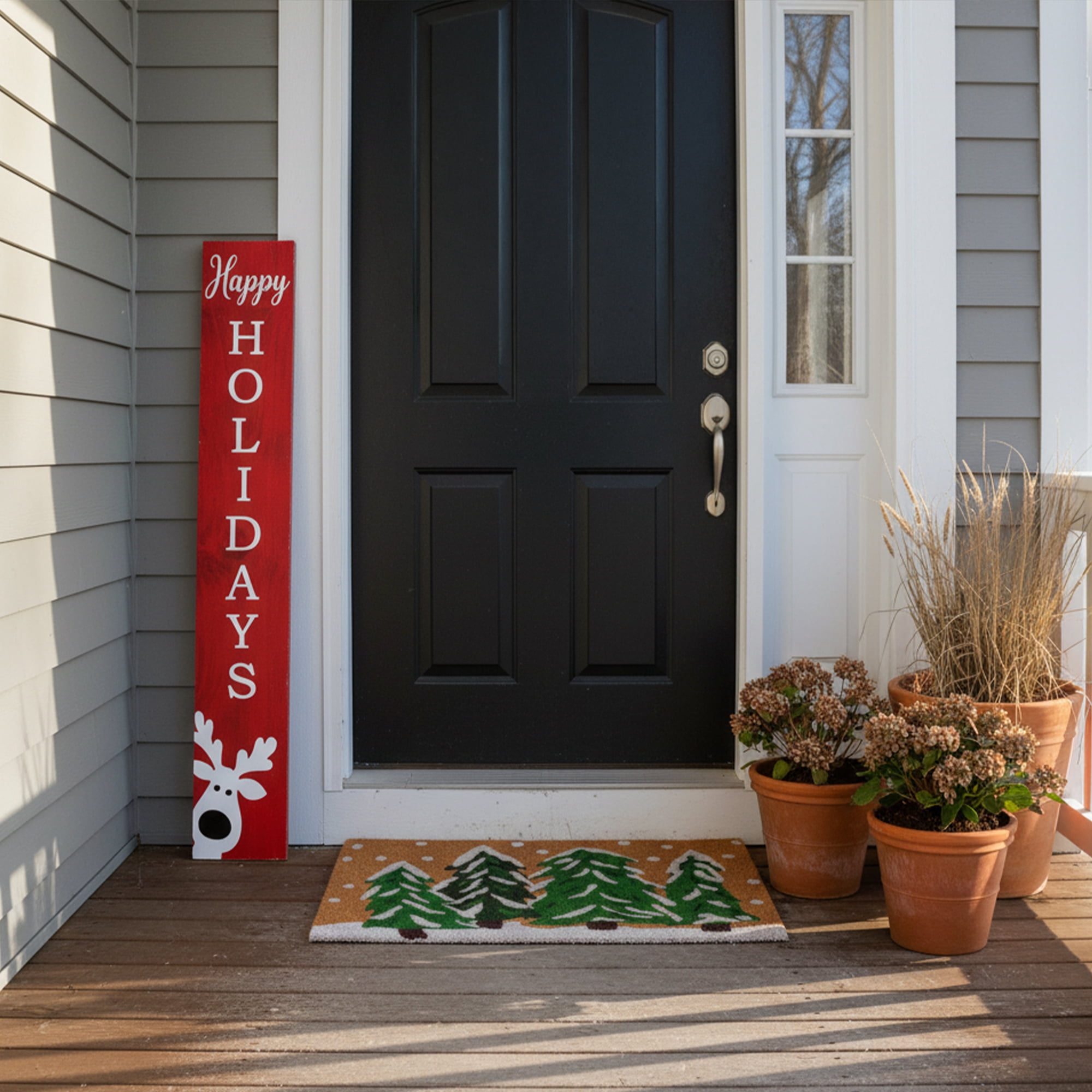 Calloway Mills 118745907 Peeking Reindeer Porch leaner, 59" x 07"