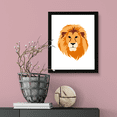 thumbnail image 4 of Designs ByLITA Lion, 11 x 14 Black Wall Print Animals (Framed) | Family Presents | Bedroom | Stylish Kindergarten Decor, 4 of 4