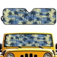 thumbnail image 4 of Binienty Tropical Palm Tree Car Windshield Sun Shade Cute Foldable Automotive Windshield Sunshades for Wrangler TJ JK JL1997-2024 & 2020-2025 Jeep Gladiator, Easy to Install, 4 of 7