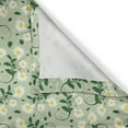 thumbnail image 4 of Ambesonne Floral Valance Pack of 2, Burgeoning Daisies Leaves, 42"X12", Green Green, 4 of 5