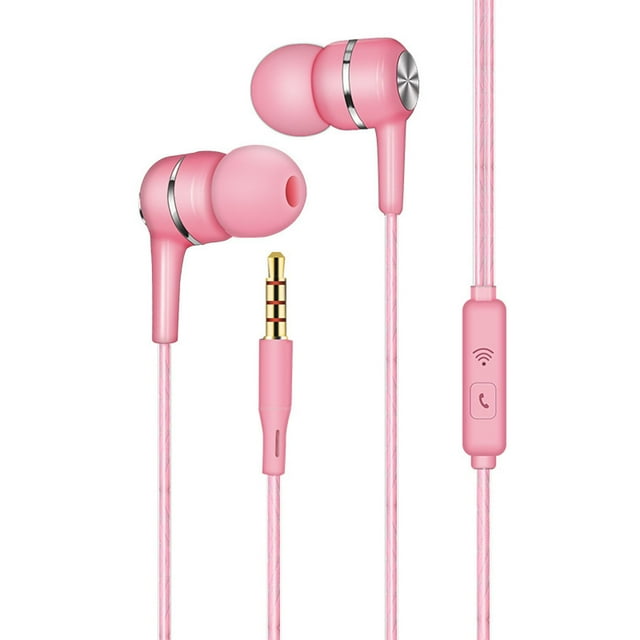 Écouteurs Microphone Filaire Stéréo Écouteurs Basses Compatibles avec Support de Téléphone Android