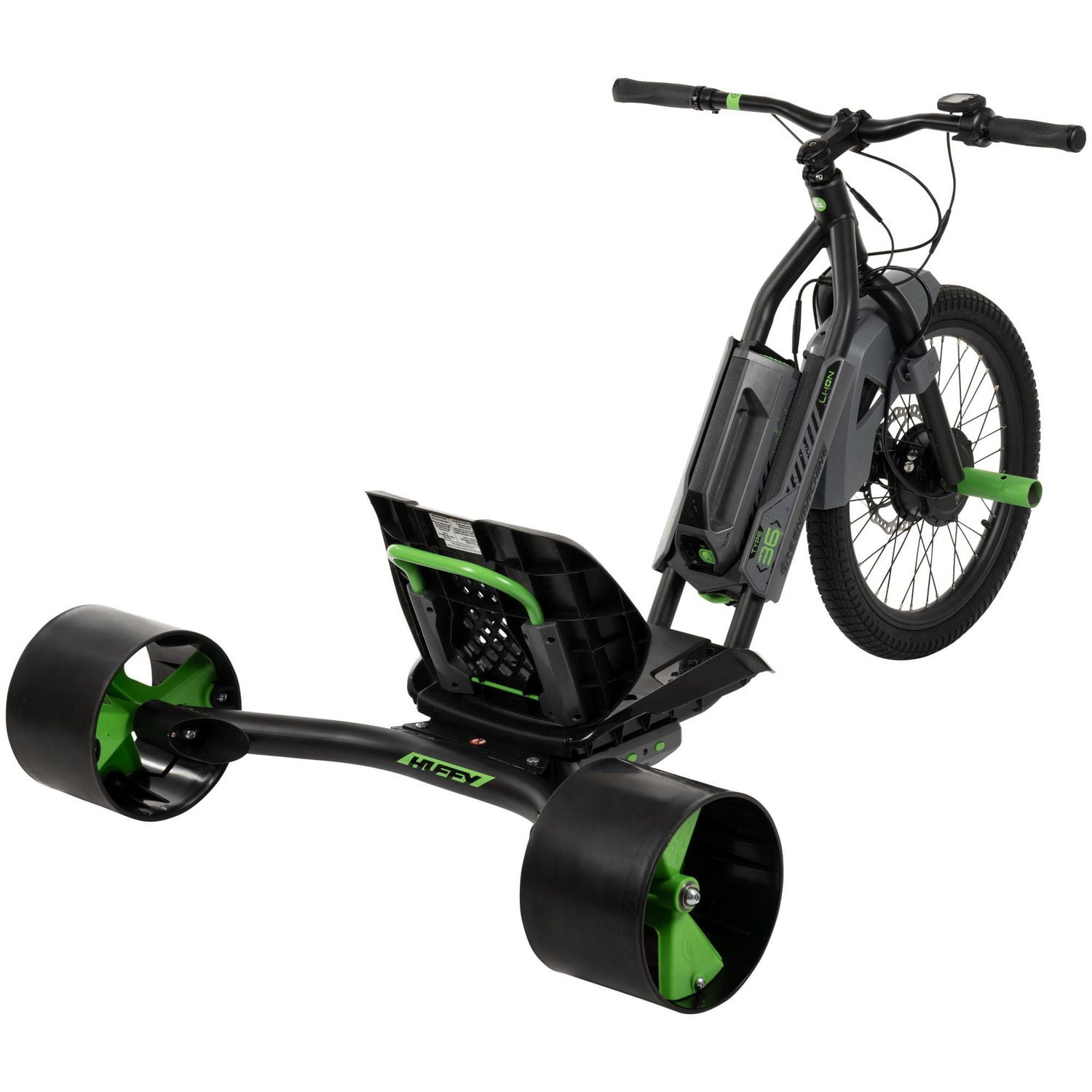 Huffy Green Machine 36-Volt Electric Drift Trike, Black, for Adults