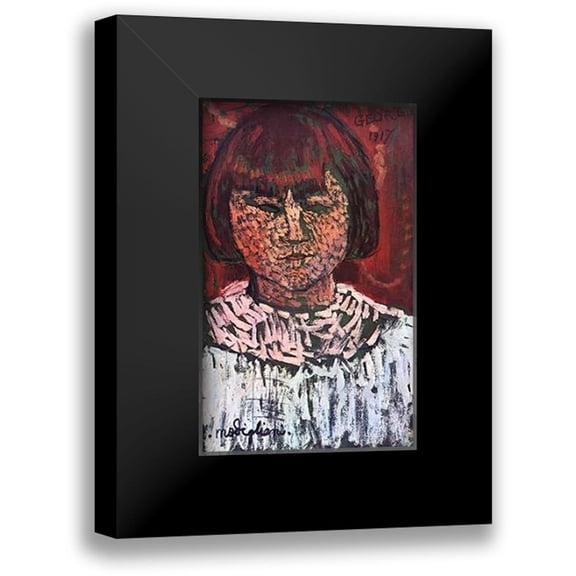 Modigliani, Amedeo 10x14 Black Modern Framed Museum Art Print Titled - Georges