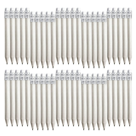 ROZYARD 50Pcs Golf Pencils with Rubbers, Small Pencils with Eraser Bulk Mini HB Pencil