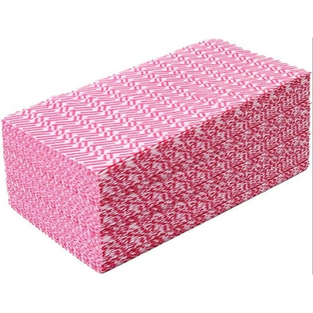 

CLEAN LEADER Disposable Handi Wipes Dish cloth Dish Towels Dish Rags Towels Handy Wipes Reusable Cloths Multi-purpose Pink 11.8 x 20 80 Count/Bag Soft Durable Super Absorbents