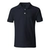 French Toast A9084 Boy's Short Sleeve Pique Polo - Navy - 7 - Small