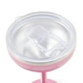 thumbnail image 3 of Thyme & Table 10oz Stainless Steel Margarita Tumbler with Push lid, Pink, 3 of 6
