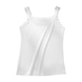 thumbnail image 5 of Endives Women's Camisole Top Lace Trim Sleeveless Tank Top Base Layer Daily Wear Inner Wear White, 5 of 5