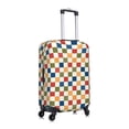 thumbnail image 3 of Picia Floral Checkerboard Luggage Protector Cover Thicken Suitcase Protector Cover Fit 18-32 Inch Luggage-Medium, 3 of 9