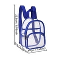 thumbnail image 3 of Mini Mochila Transparente de Pvc – Mochila Pequeña Homologada para Estadios, Ideal para Conciertos, Eventos Deportivos, Aeropuertos y Festivales. Cuenta con Dos Compartimentos con Cremallera, Es Impe, 3 of 6