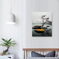 thumbnail image 3 of ARISTURING Modern Bathroom Yellow Gray Wall Art Picture Balance Stone Pebble Canvas Print Black and White Tree Zen Artwork Wall Decor for Office Bedroom 16x20 inch, 3 of 4