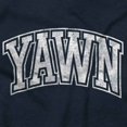 thumbnail image 2 of Funny Sleep Varsity Athlete Yawn Joke Crewneck T Shirts Boy Girl Teen Brisco Brands S, 2 of 6