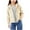 Beige, variant on Cethrio Girls Hoodies with Zipper, Warm Casual Drawstring Long Sleeve Winter Outerwear Beige Size 10-12