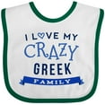 thumbnail image 3 of Inktastic Greek Family Funny Boys or Girls Baby Bib, 3 of 4