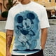 thumbnail image 2 of Camiseta de Mickey Mouse para niños, camisetas de dibujos animados de Disney para hombre, camiseta de manga corta de verano para parejas, lindas y divertidas camisetas, 2 of 4