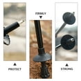 thumbnail image 2 of Trekking Pole Tips with Rubber Material for Outdoor Use Black Color 2 Pcs Fits Hard Rocks, 2 of 8