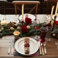 thumbnail image 4 of DriftAway Christmas Checkered Tartan Placemats Set of 4 Linen Red and Green Buffalo Plaid Xmas Washable Table Mats Winter Holiday Kitchen Christmas Mats for Table Decor Country 12 x 18 Inch Placemats, 4 of 7