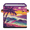 Multicolor 4, variant on CURLYOOT Tropical Coconut Tree Ocean Cube Storage Bin, 11 Inch Storage Cube Fabric Bin for Shelves, Beach Foldable Clothes Organizer Baskets with Leather Handle for Closet Home