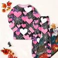 thumbnail image 7 of Gerichy Halloween Pajamas Little Boy Girls Crew Neck Cute Print Pajama Sets Long Sleeve Lovely Sleepwear 2 Piece Pjs Multiple Cartoon Jammies Pajama 2T-9T, 7 of 7