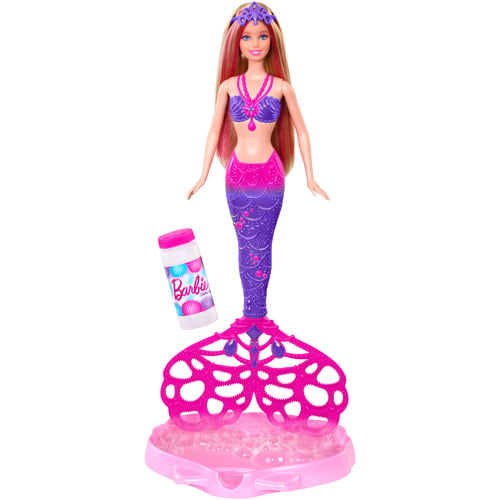 Bubble Tastic Mermaid Doll Barbie tail it's spins and makes bubbles! 