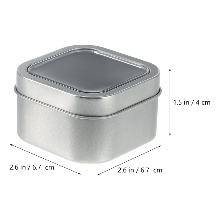 Silver Candle Tins Empty Empty Tins Candle Making Container Tins for  Candles Large Tin With Lid Large Tins Small Tins With Lids 