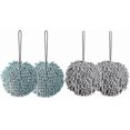 thumbnail image 1 of Hand Towels 4 Pcs Chenille Hand Towels With Hanging Loop, Quick Dry Towel For, 1 of 5