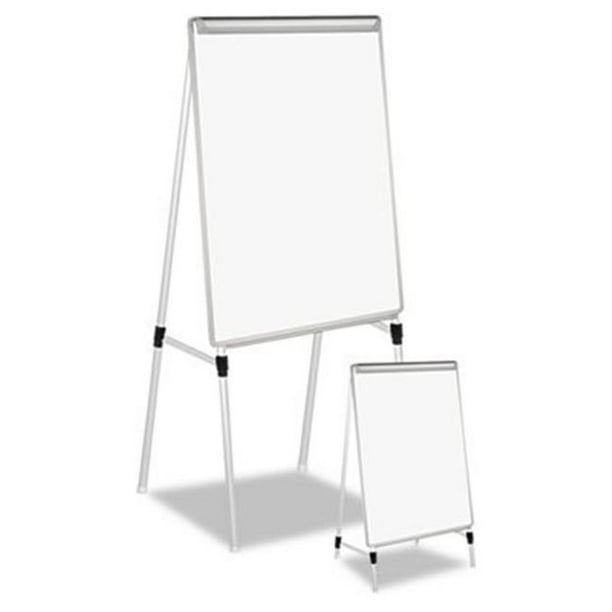 Adjustable White Board Easel, 29 x 41, WhiteSilver
