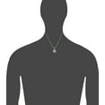 thumbnail image 2 of Sterling Silver Saint Benedict Medal Reversible Charm Pendant Necklace Antique Finish with 18 Inch Chain, 2 of 2