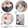 thumbnail image 3 of Designart "Dogwood Dream Pink and Grey Serenity" Floral & Botanical Floater Framed Wall Art Living Room, 3 of 7