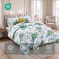 thumbnail image 6 of Regency Heights Twin/Twin XL Comforter Sets, 3-Piece Floral Bedding Sets for All Season, Sage Green Stripped Comforter Set with Dec Pillow, 6 of 9