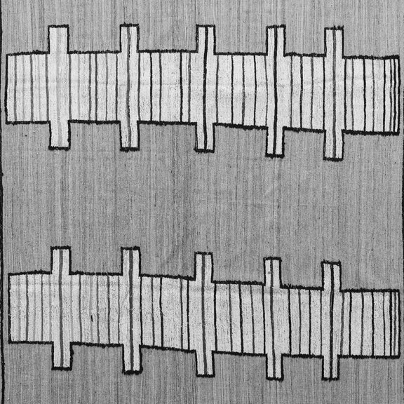 Ahgly Company Indoor Square Abstract Gray Modern Area Rugs, 7' Square
