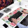 thumbnail image 2 of Pink Watercolor Flowers Mouse Pads Pad Mouse Waterproof Non Slip for Office Home Work Gaming Gift Tables Mouse Pad Rubber Base Mousepad with Stitched Edges 35.4x15.7inches, 2 of 7